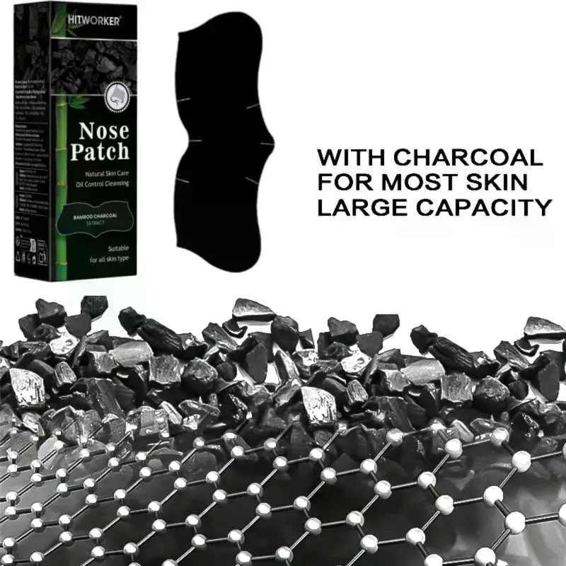 Charcoal Pore Strip - 20/30/50 Tiras Nasales para Limpieza Profunda