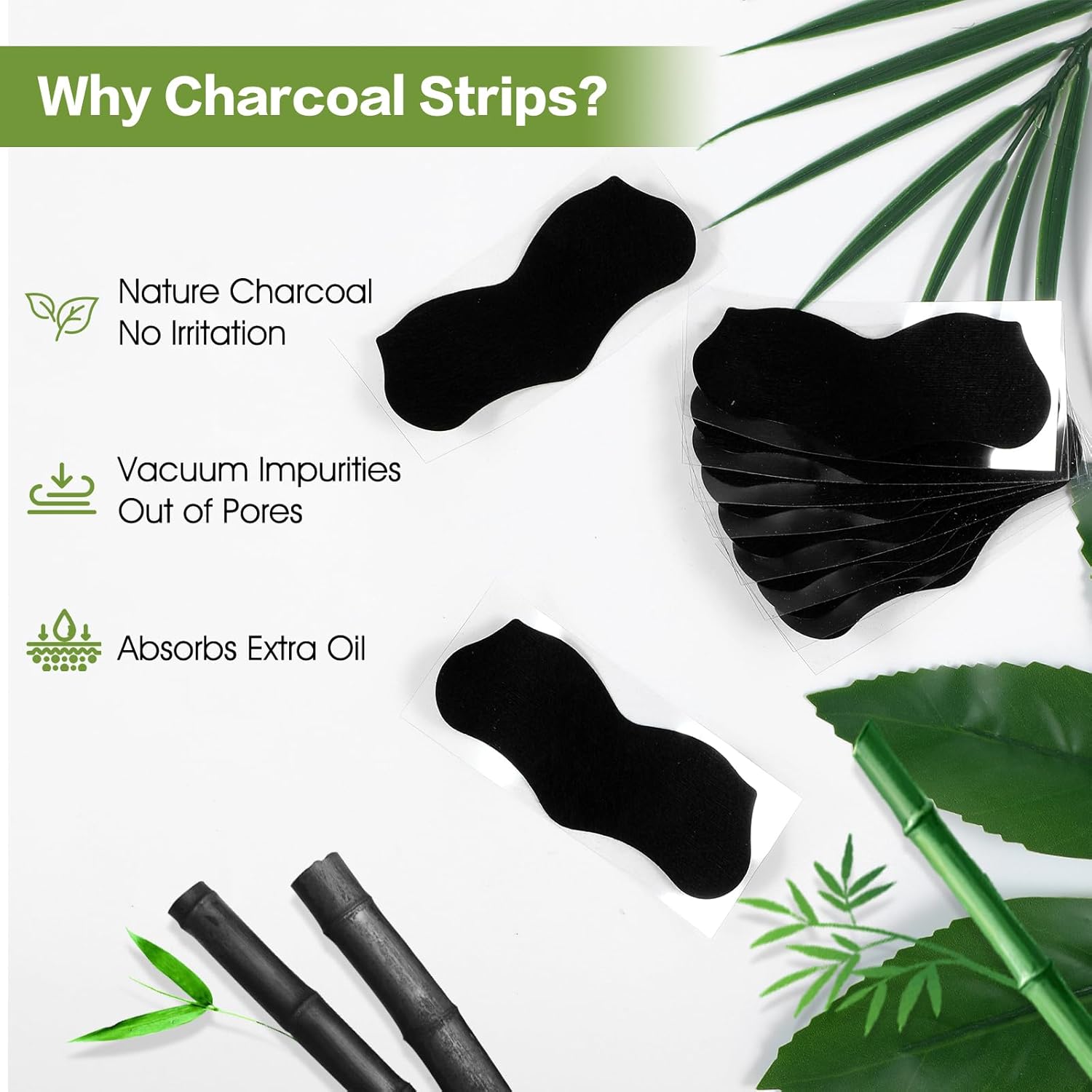 15 Tiras de Carbón de Bambú pa - Charcoal Pore Strip reseña y precio