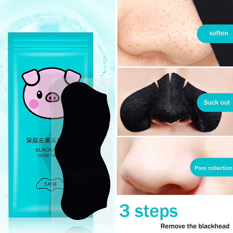 5/15/25/50 Uds carbón de bambú - Charcoal Pore Strip reseña y precio