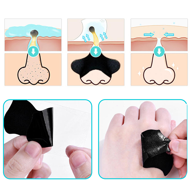 5/15/25/50 Uds carbón de bambú - Charcoal Pore Strip reseña y precio