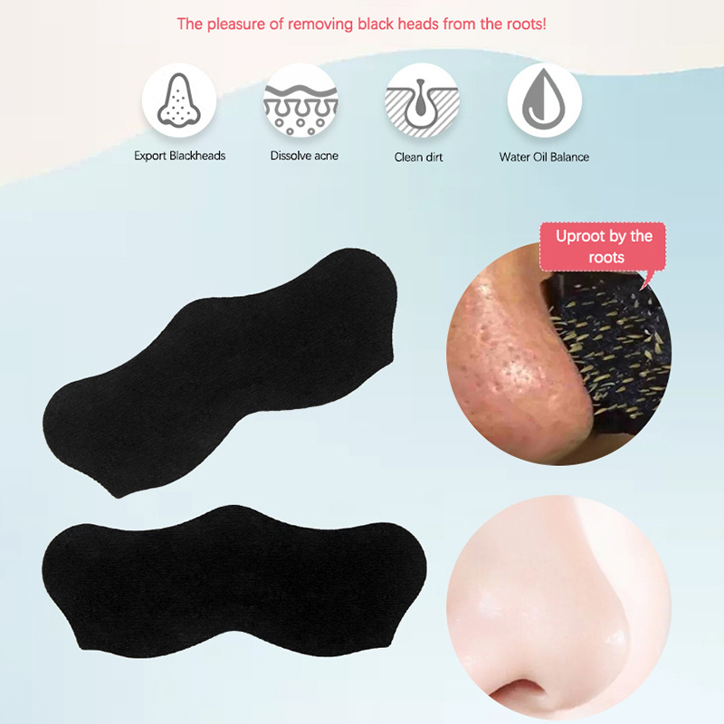10 Piezas de Tiras Nasales par - Charcoal Pore Strip reseña y precio