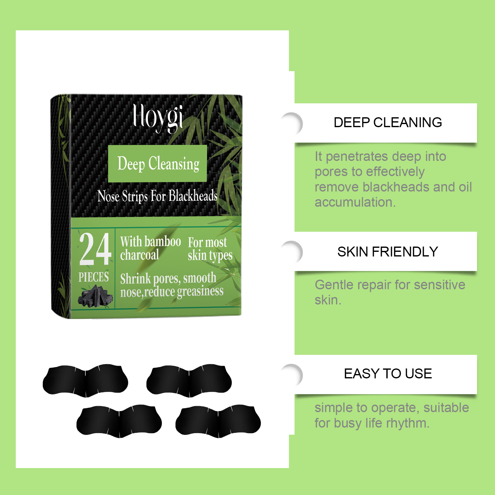 Tiras Nasales de Carbón de Bam - Charcoal Pore Strip reseña y precio