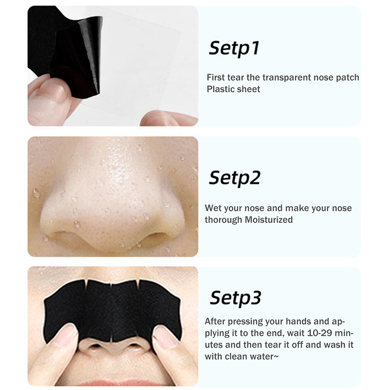 5/15/25/50 Uds carbón de bambú - Charcoal Pore Strip reseña y precio