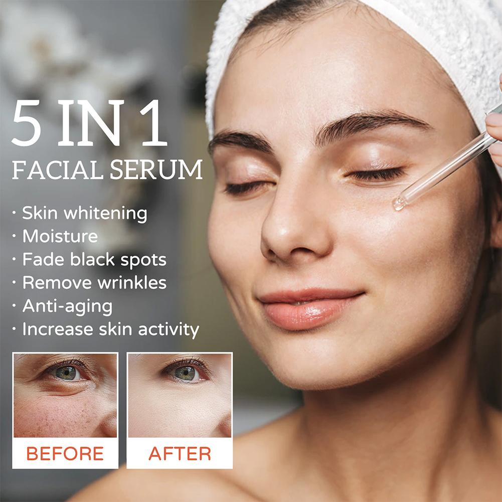 Suero Facial 5 en 1 con vitami - Snail Mucin Essence reseña y precio