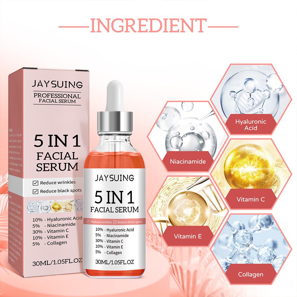 Suero Facial 5 en 1 con vitami - Snail Mucin Essence reseña y precio