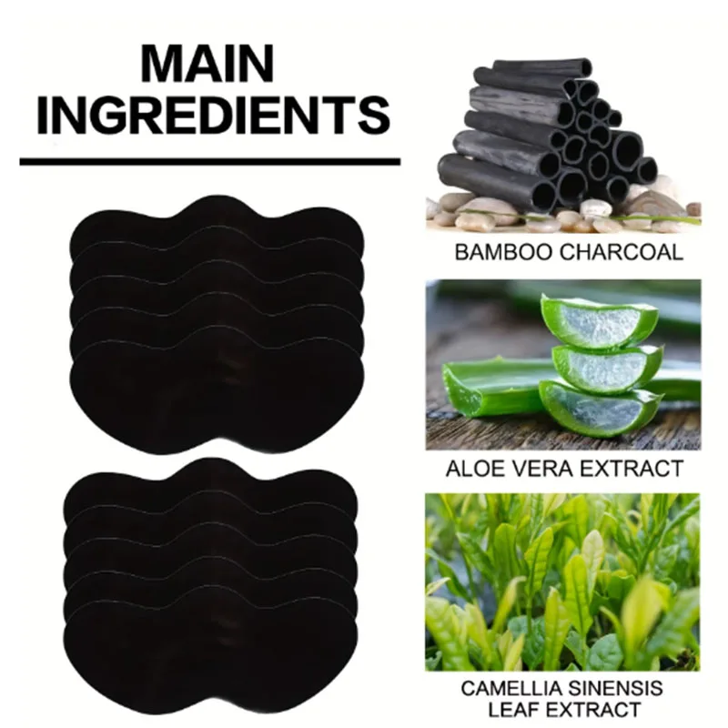 10/20/50 Tiras de carbón para  - Charcoal Pore Strip reseña y precio